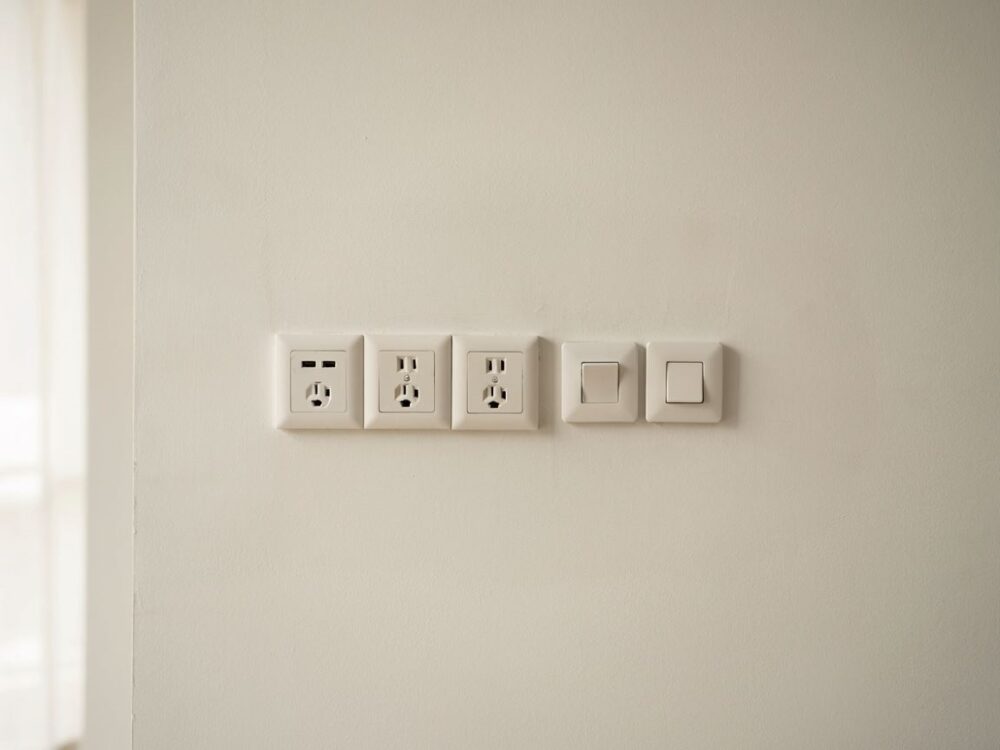 instalacja elektryczna w pomieszczeniu